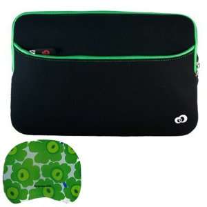  (13 Black Green Trim) BPC Brand Padded Memory Foam Laptop 