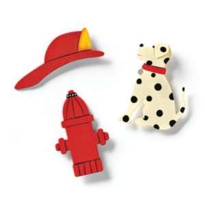  Embellish Your Story Firehouse Magnets   Set of 3 Kitchen 