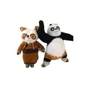  Kung Fu Panda Plush Doll   Panda & Shi Fu Plush set x 2 