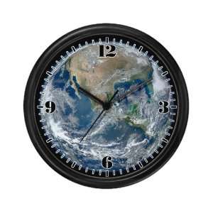  Wall Clock Earth in HD from 2012 Satellite Photo 