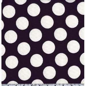  64 Wide Faille Suiting Polka Dots Dot Navy Blue/White Fabric 