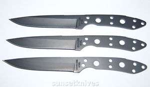 Piece 6 Stainless Steel Throwing Knife Set BLACK with Sheath 