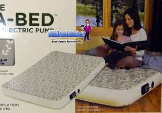 NEW Eddie Bauer Queen Inflatable Bed Mattress CottonTop Airbed Built 