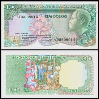 St. Thomas & Prince P 60 100 Dobras 1989 Unc. Banknote  