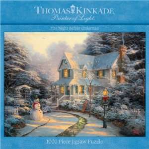    1000 Piece Thomas Kinkade The Night Before Christmas Toys & Games