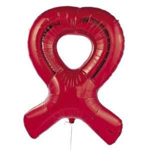 Jumbo Red Ribbon Mylar Balloon   Balloons & Streamers & Mylar Balloons 
