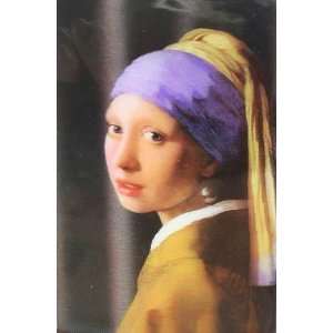  VERMEER Girl with Pearl Earring   3D Lenticular Postcard 