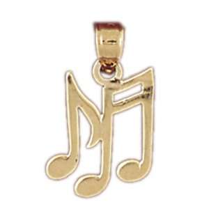  CleverEves 14k Gold Charm Musical Note 1.1   Gram(s 