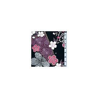  Mauve/Black Floral Poplin   Apparel Fabric Arts, Crafts & Sewing