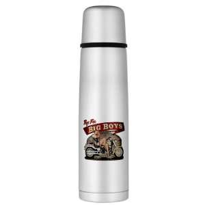   Thermos Bottle Toys for Big Boys Lady on Motorcycle 