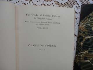 THE WORK OF CHARLES DICKENS CHRISTMAS STORIES,EDWIN DROOD 1900 