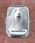 Pill Box. Bearded Collie. Dogs.