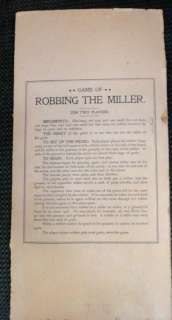 1888 antique victorian ROBBING THE MILLER McLOUGHLIN GAME COVER 