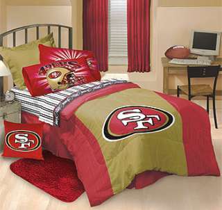 NFL San Francisco 49ers Bedding COMFORTER+Bed Sheet Set  