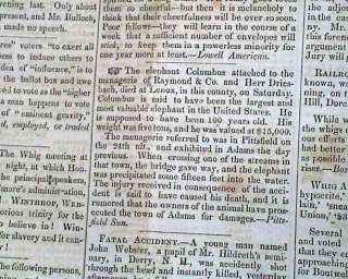 1851 Newspaper AMERICAN INDIANS Native PHYSICIAN Advertisement in New 