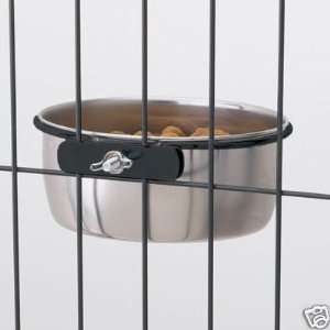   Duty 48 oz. Stainless Bolt On Dog Kennel Cage Cup