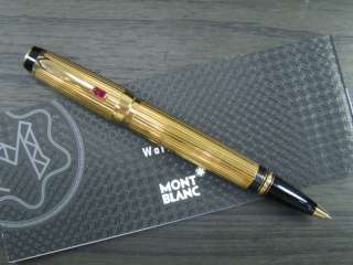 SuperB 〝VERY RARE〞Montblanc Boheme Stripes Gold Plated Rouge 