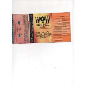   Booklet WOW GOSPELL 2001, THE YEARS 30 TOP GOSPEL ARTISTS AND SONGS