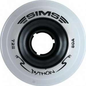 Sims Skateboard Wheels Street Python 72mm   White  Sports 