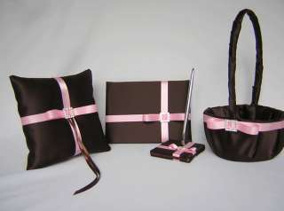   GIRL BASKET ONE RING BEARER PILLOW ONE SET OF GUEST BOOK AND PEN