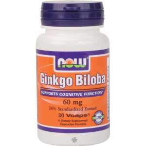   Ginkgo Biloba   60 mg, 30 Vegetarian Capsules