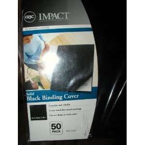 GBC IMPACT BUSINESS CASUAL SOLID RICH BLACK BINDING COVER EVERYDAY AND 