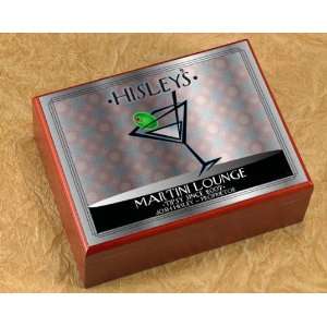    Silver Personalized Cigar Humidor   Martini Lounge