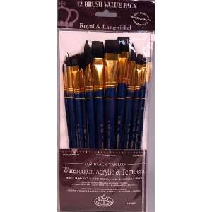 com Royal Soft Black Taklon Paint Brush Set Is Perfect for Watercolor 