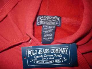 POLO JEANS CO. RALPH LAUREN MFG HOODIE NEW IN 4 COLORS  