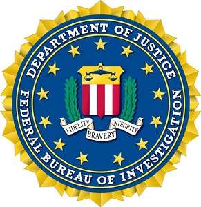 FBI USA Seal Sticker logo federal bureau decal justice  