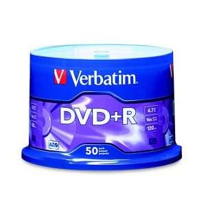  16X 4.7GB Branded Surface Blank DVDR Media (50 pack) Electronics