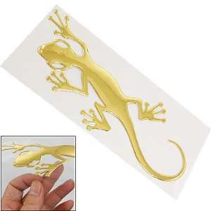  Amico Self Adhesive Gold Tone Plastic Gecko Sticker for 