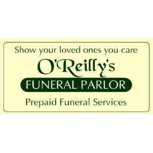  3x6 Vinyl Banner   Funeral Services 
