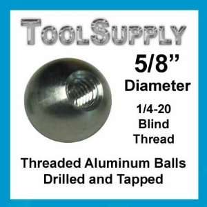  One 5/8 threaded tapped aluminum ball knob