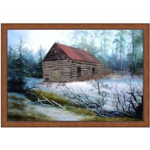 Mary Mayo MA1254 Mountain Cabin by Blue Ridge Collection  Wood Frame 