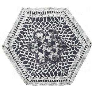 Vintage Crochet PATTERN to make   MOTIF Block Victorian Nosegay Flower 