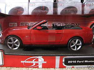 NEW 2010 FORD MUSTANG GT DIECAST MAISTO CAR 118 RED  
