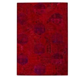  MAT Vintage Honey Comb Red 6 6 x 9 6 Area Rug