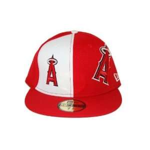   of Anaheim Custom New Era Official Fitted Hat   Red Big Logo 7 1/4