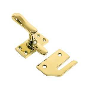  Large Brass Casement Latch With Rim Strike In Unlacquered 