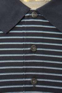   Brooks Brothers Striped Navy Polo Summer Shirt Size XXL Nice  