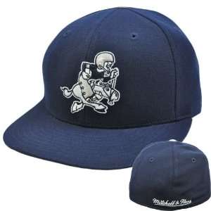 NFL Mitchell Ness Throwback Logo Hat Cap Fitted Dallas Cowboys TK42 