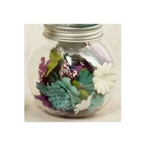  Flower Shop Blossom Jar Aqua Green Mix Arts, Crafts 