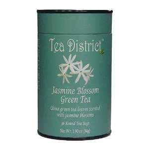 Tea District Jasmine Blossom Green Tea  Grocery & Gourmet 