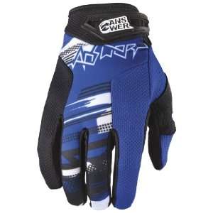  ANSWER SYNCRON YOUTH MX MOTOCROSS DIRT GLOVES BLUE LG Automotive