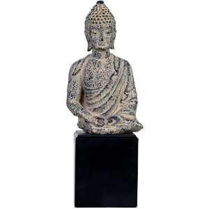  Sitting Buddha Statue on Pedestal
