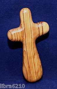 Made in Bethlehem Holy Land 4 Comfort Palm Healing Hand Cross Olive 