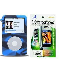  Blue Tiger Dust free Skin Cover for Apple Ipod Video 30gb 