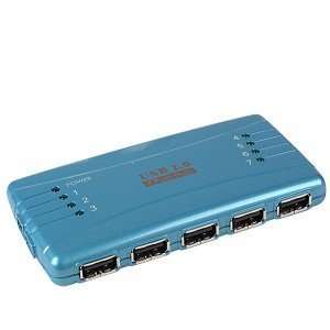  Chenbro USB 2.0 High Speed 7 Port Hub w/LEDs (Blue) Electronics