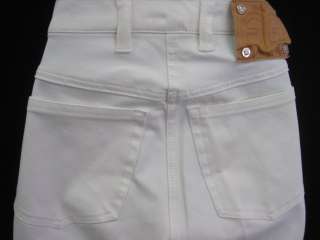 ESCADA White Cotton Straight Leg Jeans Pants Sz 34  